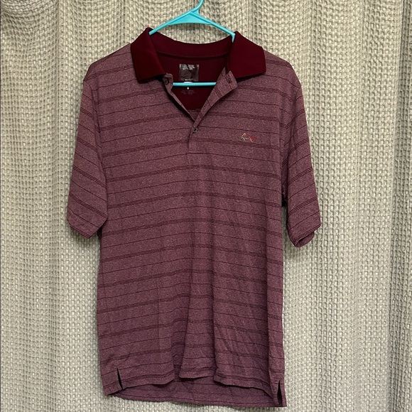 Attack Life by Greg Norman Other - Attack Life by Greg Norman Burgundy Striped Polo